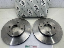 COPPIA DISCHI FRENO ANTERIORI VOLKSWAGEN GOLF GTI SCIROCCO PASSAT VW VEDI DES...