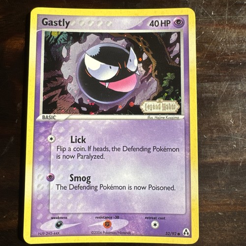Carta pokemon gastly legend - gastly,
