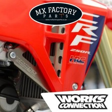 CRF250 R RWE CRF450 25 protezioni staffe radiatore collegamento funzionante argento 2025 MotoX