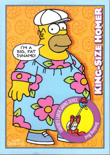 Simpsons mania promo card - promo,