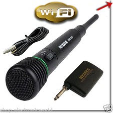MICROFONO WIRELESS PROFESSIONALE 2 IN 1 PER KARAOKE CON FILO E ANTENNA WI FI