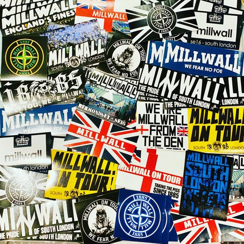 100 adesivi millwall basati - 100, su