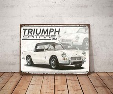 Plaque métal vintage triumph