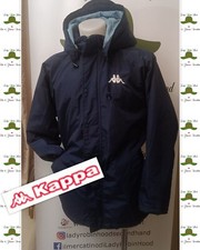 KAPPA GIUBBOTTO/ PARKA/BOMBER IMBOTTITO UOMO BLU con cappuccio TAGLIA L (52-54)