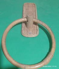 Porta Asciugamani Da parete Legno Bambu' anello Per Asciugamani Bagno