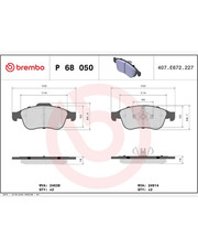 BREMBO P 68 050 Kit pastiglie