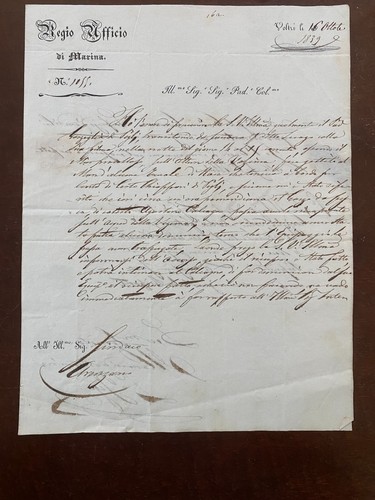 Lettera prefilatelica regia - prefilatelica,