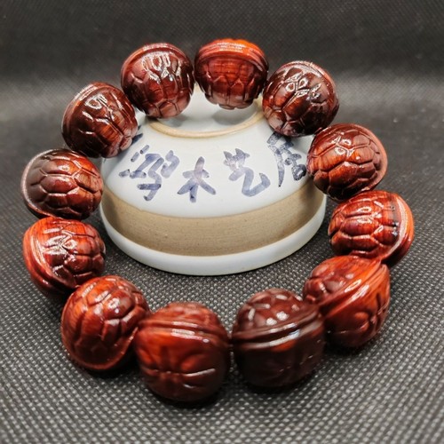 Zitan wood wealth buddha beads - wealth,