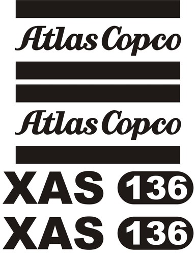 Kit decalcomanie atlas copco - decalcomanie,