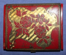 Antico portasigarette floreale