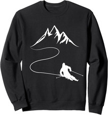 Sciatore Montagne Regalo Salto