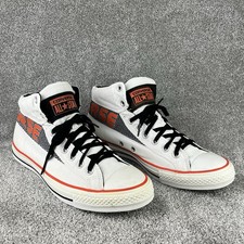 Converse Band collo medio imbottito Chuck Taylor 146190C bianco UK9,5 stampa grande