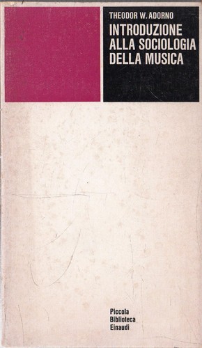 Theodor adorno - theodor, w.