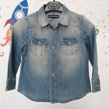 ORIGINAL MARINES CAMICIA JEANS BIMBO TG 3 ANNI 100% COTONE 