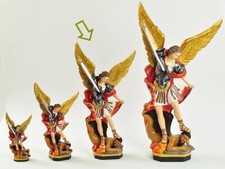 Statua SAN MICHELE ARCANGELO 32 CM. in resina dipinta a mano