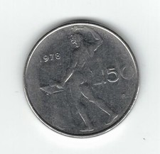 MONETA coin 50 LIRE Italia