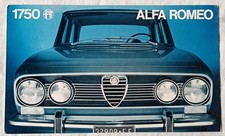 Alfa Romeo 1750 Berlina Depliant Originale In Italiano