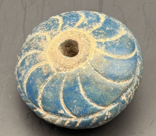 Rarissima perla terracotta blu