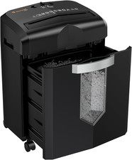 Distruggidocumenti Professionale 12 Fogli, Taglio a Micro Frammenti Con Funzione