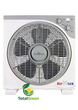 Ventilatore da tavolo quadrato airontek timer grow box griglia rotante Ø30 cm