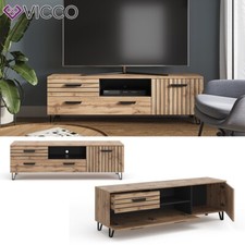 Credenza bassa scaffale porta TV scaffale per televisore Amber quercia Vicco