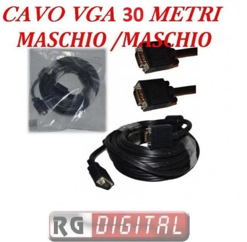 Cavo vga metri maschio - 30,