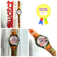Swatch Gent Nuovo NOS Franco GG110 1991 Vintage Orologio da polso Anni 90 Quarzo