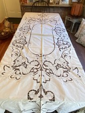 Vintage Tovaglia Lino Crema