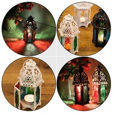  2 Pcs Lampada Decorativa Lanterne Per Candele Decorazione Della Lanterna