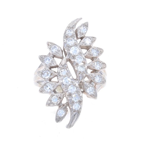 Oro bianco diamante vintage - oro,