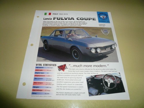 Lancia fulvia hf - fulvia, 1.6