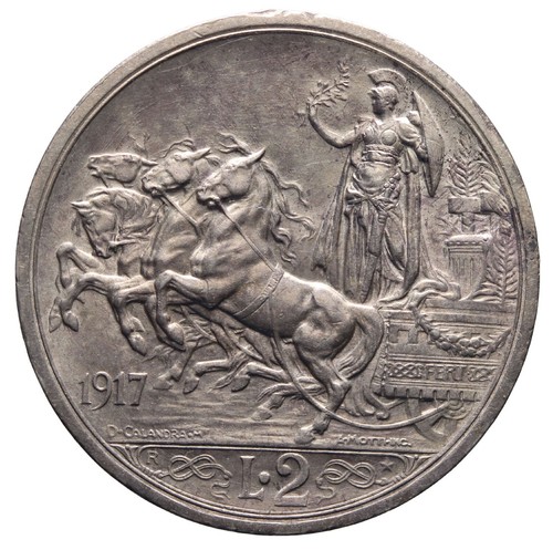Regno italia 2 lire - dn,