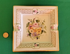 Posacenere Limoges con Decoro Oro Zecchino e Motivo Floreale