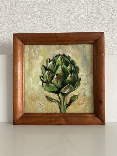 Dipinto olio carciofo - dipinto,