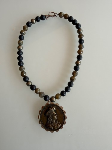 Collana medaglione francese - medaglione,