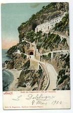 REGNO - PIROSCAFO POSTALE PRINCIPESSA MAFALDA -1914 HOTEL CAPRI AMALFI -  BELGIO