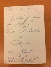 Fotografia autografa di Klara Barlow