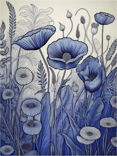 Piastrella murale fiori