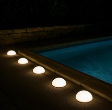 4 Fari solari a mezza luna ∅15cm HALF MOON