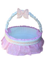 Fiocco Nascita Cesto Nascita Benvenuto  Rosa