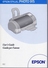 Manual Stampante Printer EPSON STYLUS PHOTO 915 -English Italiano-Originale New