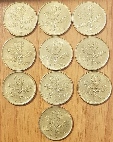 Italia moneta 20 - da, lire