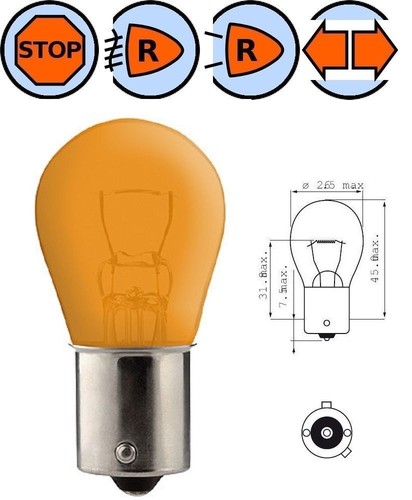 Lampadina 12v 21w bau15s - 12v,