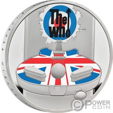 WHO Music Legends 1 oz moneta argento 2 £ sterline Regno Unito 2021