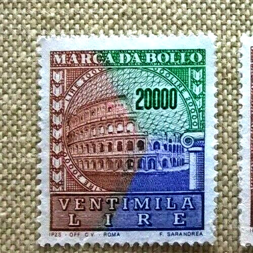 1987 italia una marca da - ,