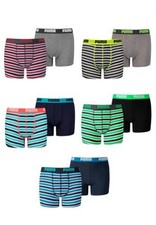 2 Pezzi Puma Basic Boxer Stampati A Strisce Per Ragazzi Bambini Intimo