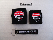 POLSINI SERBATOIO OLIO  FRENI  E FRIZIONE   DUCATI   NERI    + PORTACHIAVI