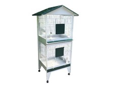 Voliera Zante 2 Scomparti Verniciata  cm 82 x 65 x 161 H