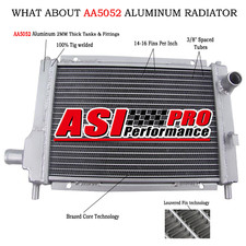 2-Rangées Aluminium Radiateur
