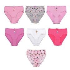 Set Di Mutandine Ballerina In Cotone Ricco Per Bambine, 7 Pezzi